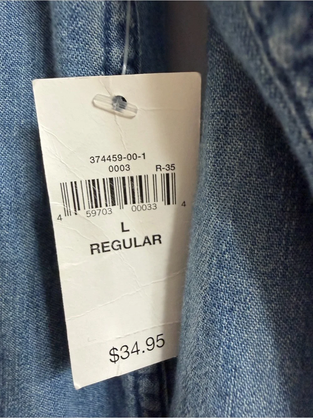 GAP Kids Light Blue Denim Shirt with Tag Large L
